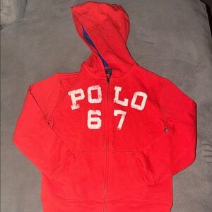 Polo by Ralph Lauren Kids Red Zip-Up Hoodie